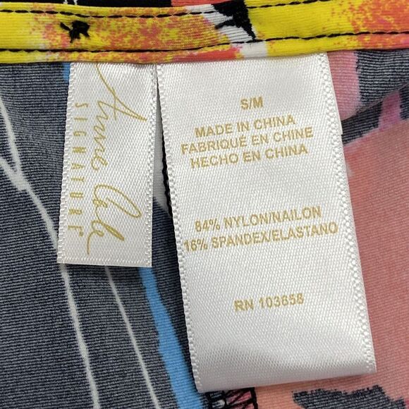 Anne Cole Swim Cover Up Size S/M Kangaroo Pouch Caftan Beach Stretch - Picture 13 of 14